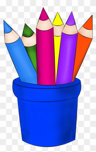 School Clipart, School Pictures, Classroom Themes, - Pencils And Crayons Clipart - Png Download