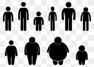 Clip Arts Related To - Obese Vector - Png Download