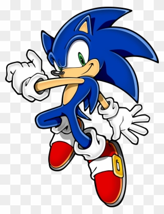 Sonic Hedgehog Jumping Transparent Stick Clip Art - Sonic The Hedgehog Png