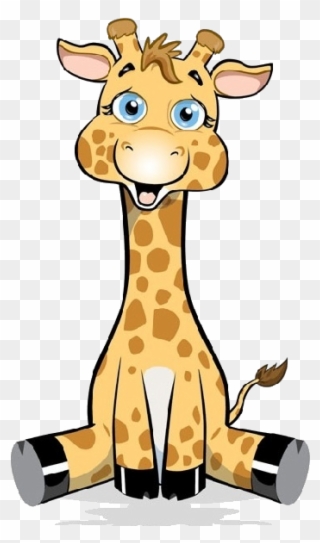 Cute Baby Cartoon Images Animal Clip Art - Cartoon Giraffe - Png Download