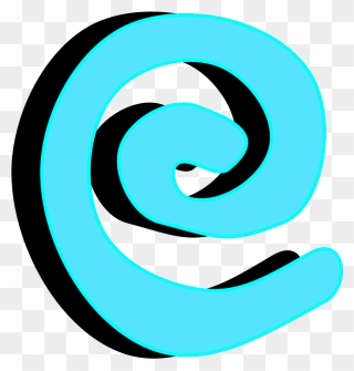 Spiral W Shadow Clip Art - Clip Art - Png Download