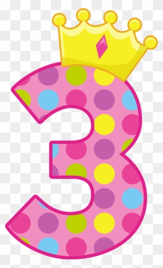 Birthday Numbers, Clip Art, Kids Centerpieces, Ideas - Numero 3 Para Cumpleaños - Png Download