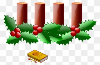 Big Image - Advent Wreath Clipart Png Transparent Png