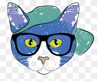 Storytelling With Object-oriented Programming - Cat With Glasses Transparent Clipart