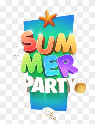 Clipart Summer Party - Summer Party Logo Png Transparent Png