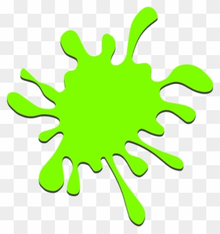 Green Paint Splash Clipart - Png Download