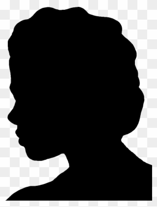 Face Silhouettes Of Men Women And Children - Silhouette Pic Men And Women Clipart