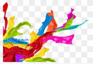 Paint Splatter Left Corner Footer - Change Your Life Today With The Secret Power Of Color Clipart