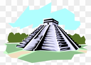 Pyramid Clipart Mayan Temple - Png Download