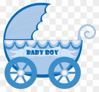 Baby Clip Art, Baby Images, Baby Prams, Baby Carriage, - Baby Stroller Clipart Blue - Png Download