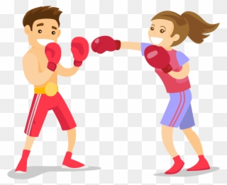 Kickboxing Animation Clipart