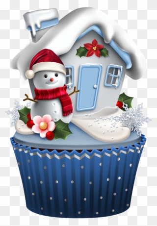 ᗰу Ꮮíɩ Çupçɑƙє Christmas Clipart, Merry Christmas, - Winter-kuchen-weihnachtskarte, Schneemann-kleiner Karte - Png Download