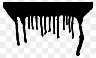 Drip Clip Art - Black Paint Dripping Png Transparent Png