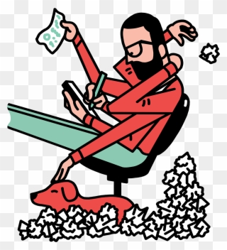 Busy Creative Working - Sam Island Clipart