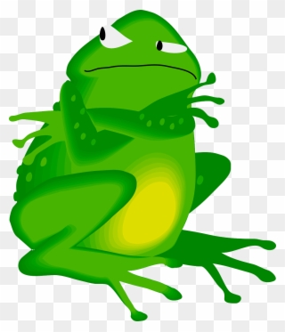 When Stress Takes Over - Grumpy Frog Clip Art - Png Download (#139596 ...