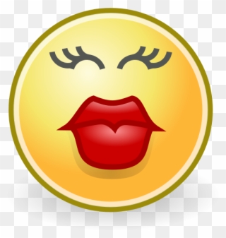 Tango Face Kiss Png Clip Arts - Smiley Face Kiss Transparent Png
