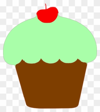 Birthday Cupcake Clipart - Green Cupcake Clipart Transparent - Png Download