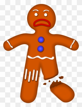 Big Image - Clipart Gingerbread Man - Png Download