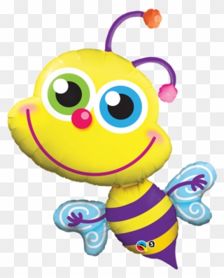 Bstn Animal Bee - 40" Shape Beaming Bee - Mylar Balloons Foil Clipart
