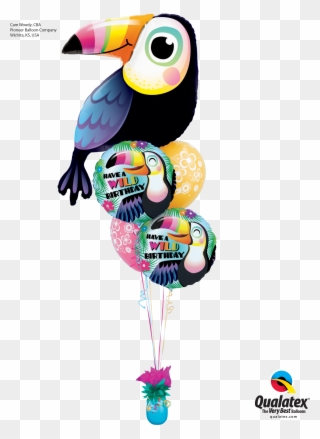 Get A Little Wild On Your Birthday With This Exotic - 15cm Qualatex Quick Link Balloons Assorted Colours Clipart