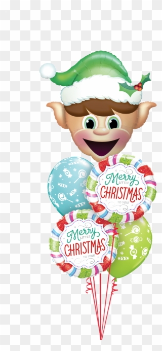 Christmas Balloons - Merry Little Christmas To You Balloon Clipart