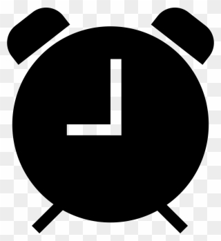 Alarm Clock Black Symbol Comments - Siluetas Reloj Despertador Clipart