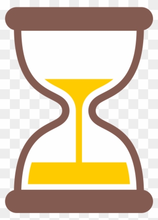 Hourglass Clipart Yellow - Hourglass Timer Emoji - Png Download