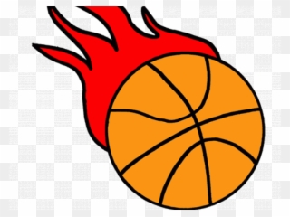 Basketball Clipart Flame - Flaming Basketball Clip Art - Png Download