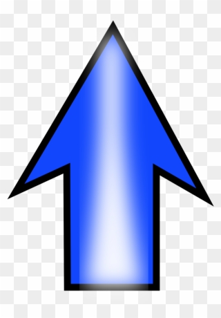 Illustration Of A Blue Arrow - Clip Art Arrow Pointing Upward - Png Download