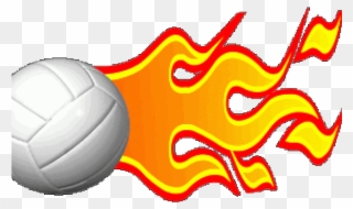 Animation Clipart Volleyball - Gif Flaming Soccer Ball - Png Download