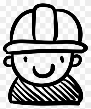 Constructor Worker Hand Drawn Person Comments - Drawn Worker Png Clipart