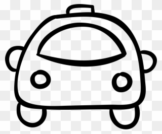 Car Hand Drawn Rounded Outlined Vehicle Comments - Car Clipart