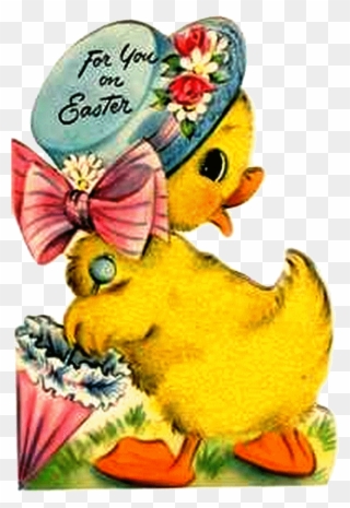 Tubes Vintage Pâques - Vintage Easter Cards Kitsch Clipart