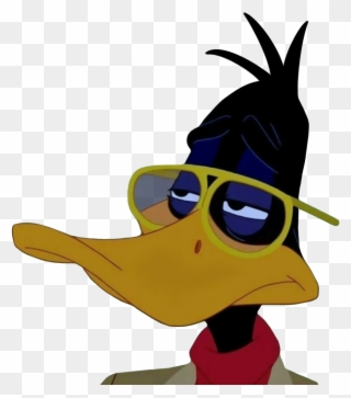 Mammal Cartoon Yellow Vertebrate Bird Beak Headgear - Daffy Duck With Glasses Clipart