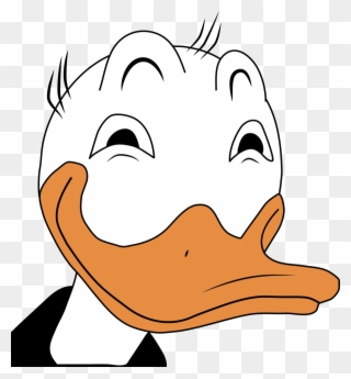 Donald Art Face Transprent - Donald Duck Face Clipart