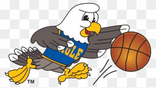 Eagle Playing Basketball - Bald Eagle With Basketball Transparent Clipart