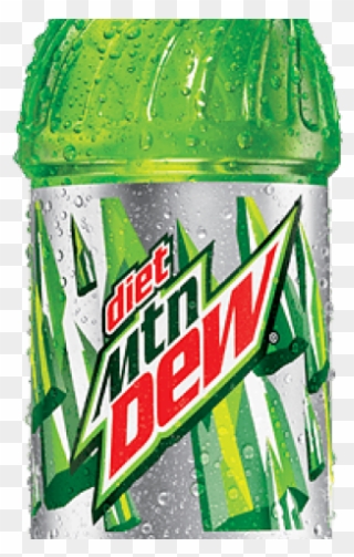 Mountain Dew Clipart Black And White - Diet Mountain Dew - 24 Pack, 12 Fl Oz Cans - Png Download
