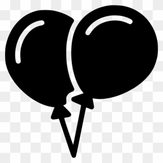 Royalty Free Stock Balloons Svg Black And White - Balloons Image Black Png Clipart