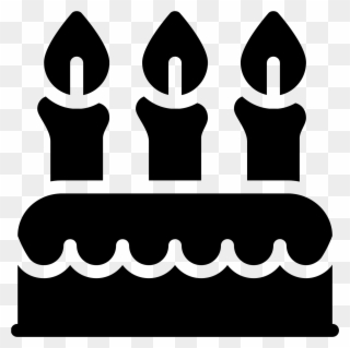 There Is A Rectangle, With A Wavy Line In It - Birthday Icon Png Hat Clipart