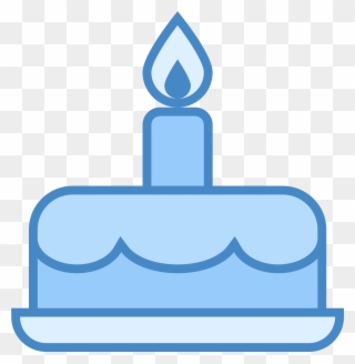 Dear Aagla Members, - Birthday Cake Icon Png Blue Clipart