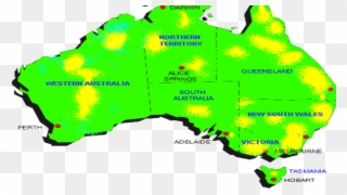 Australia Gold Map - Gold Mines In Australia Clipart