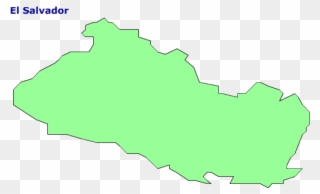 Map Of El Salvador - Salvador Map Outline Clipart