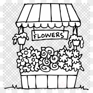 Flower Shop Coloring Clipart