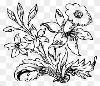 Petal Clipart Little Flower - Transparent Flowers Clipart Drawing - Png Download