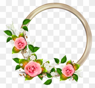 Rose Frame, Rose Clipart, Frame Clipart, Round Png - Уголки Цветы Png Transparent Png