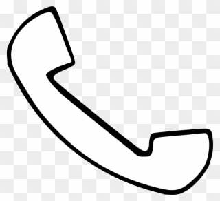 Telephone Clip Art At Clker Com - House Phone Outline - Png Download