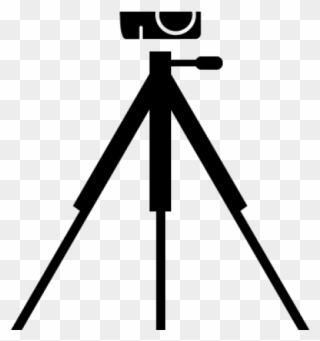 Camera On Tripod Clipart - Camera With Tripod Clipart - Png Download