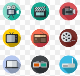 Clipart Freeuse Library Player Icons Free Rounded Multimedia - Multimedia Png Transparent Png