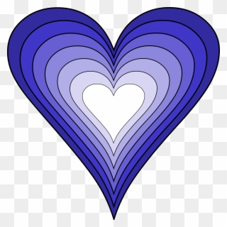 Blue Heart Clipart 5, Buy Clip Art - Blue Heart Transparent Background - Png Download