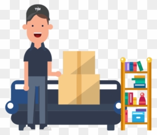 Packers And Movers Company In Delhi Ncr - Moving Illustration Png Clipart